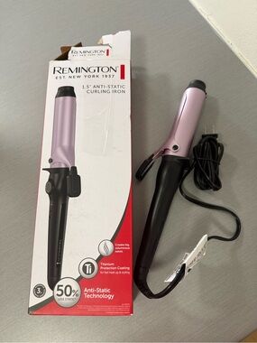 Remington 1.5” Anti-Static Curling Iron – Ooen Box, Damaged Box